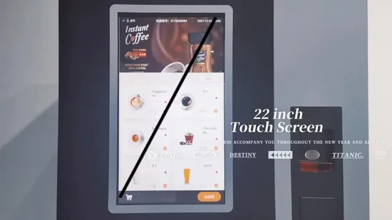 Automatischer Espresso-Kaffeeautomat von der Bohne in die Tasse